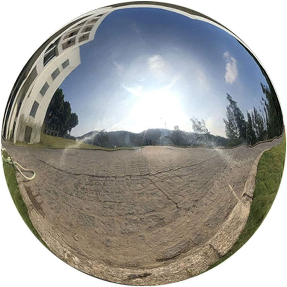 25cm/10" Silver Stainless Steel Polished Gazing Globe Mirror...