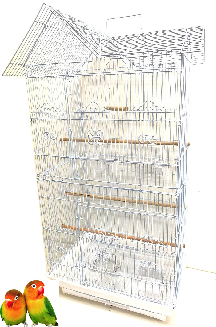 38" Roof Top Aviary Bird Cage for Canary, Parakeet, Cockatie...