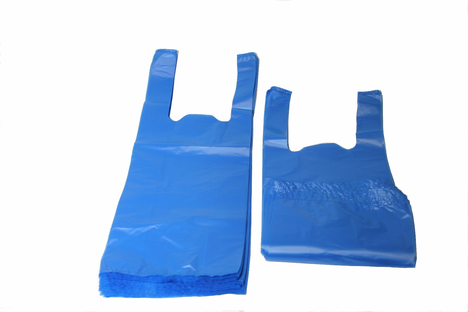 Blue Doggie Poop Cleanup Waste Bags (Handles Made in USA)