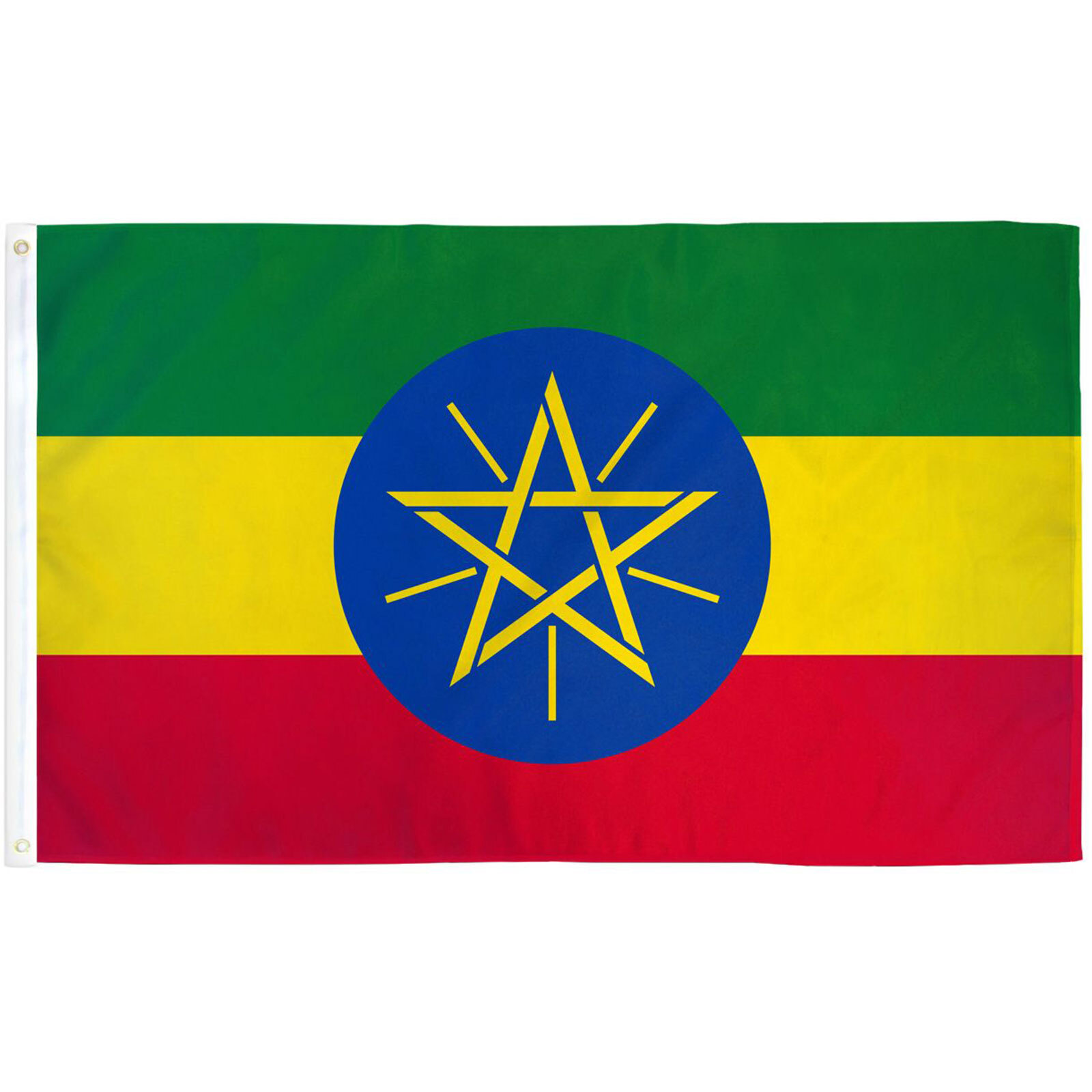 Ethiopia Star Country 3x5 Poly Flag