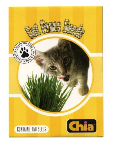 Snoozing Kitty Cat Grass Seeds Chia Refill, 6 Count, Pack of...
