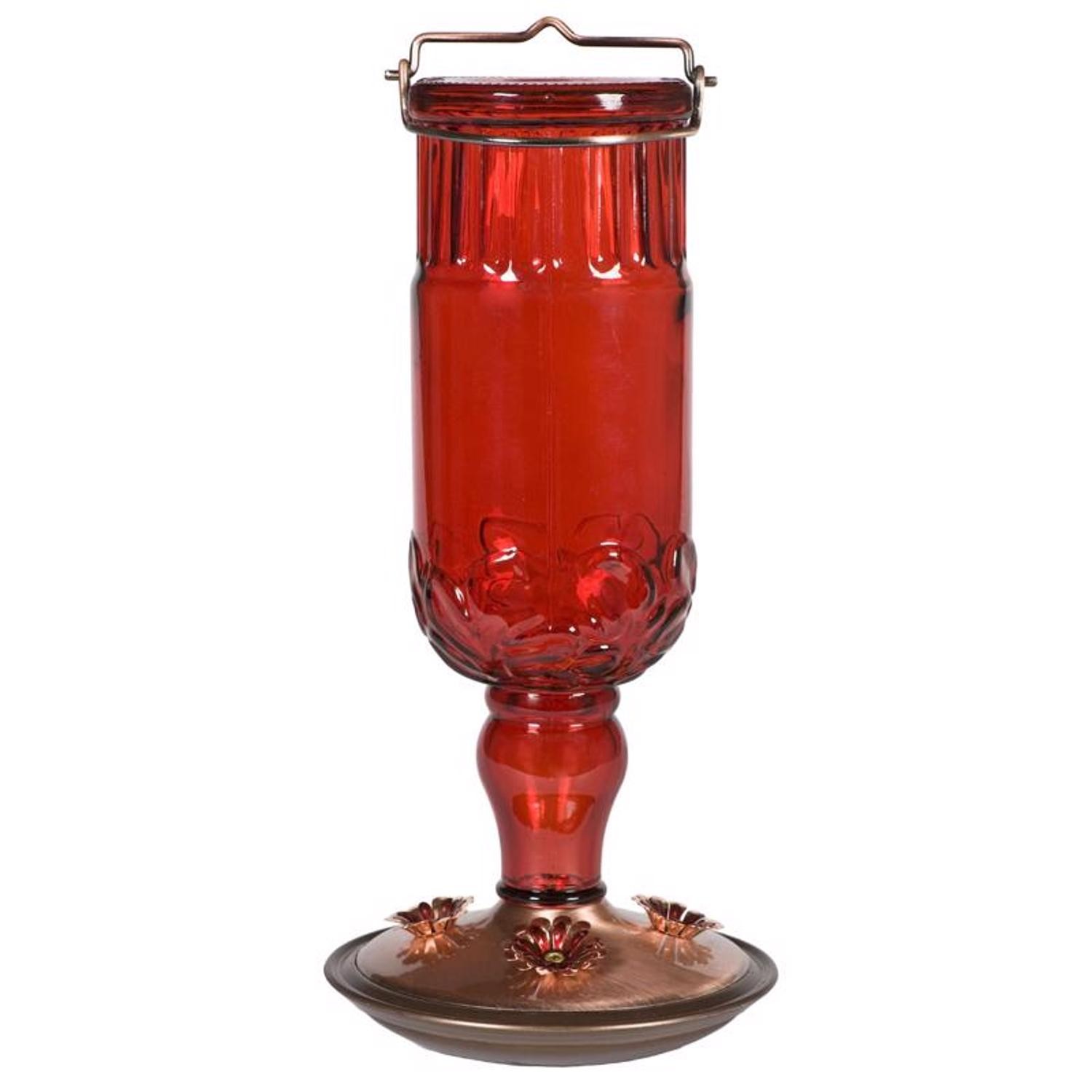 Perky-Pet Hummingbird 24 Oz. Glass Nectar Feeder 4 Ports Pac...