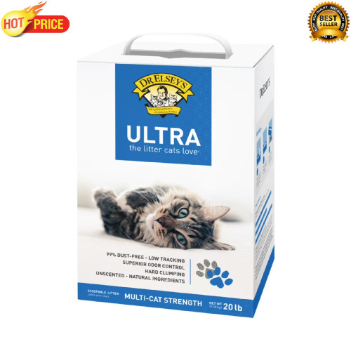 Precious Cat Ultra Unscented Hard Clumping Clay Cat Litter 2...