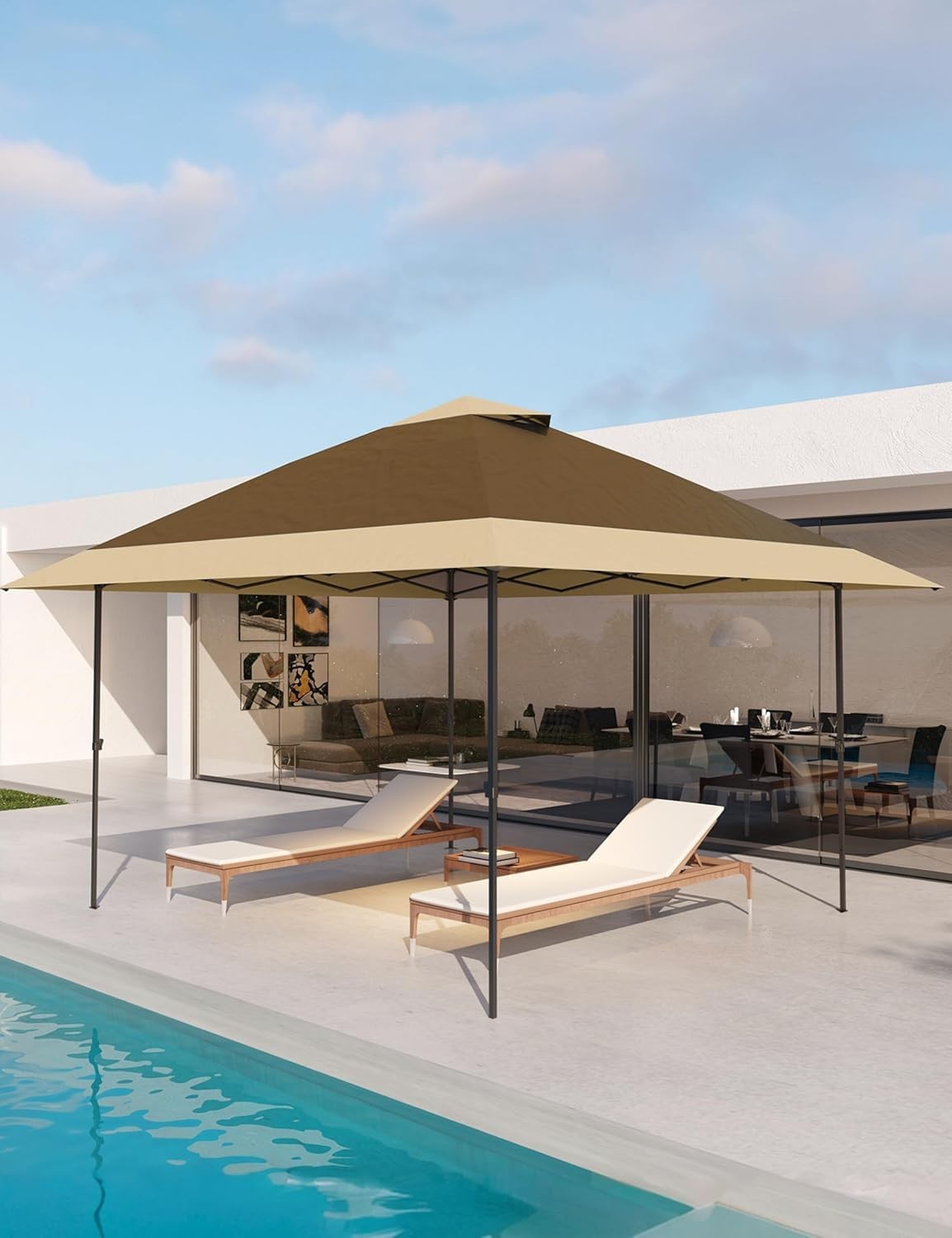 Pop Up Gazebo Tent - 13x13FT Outdoor Patio Canopy