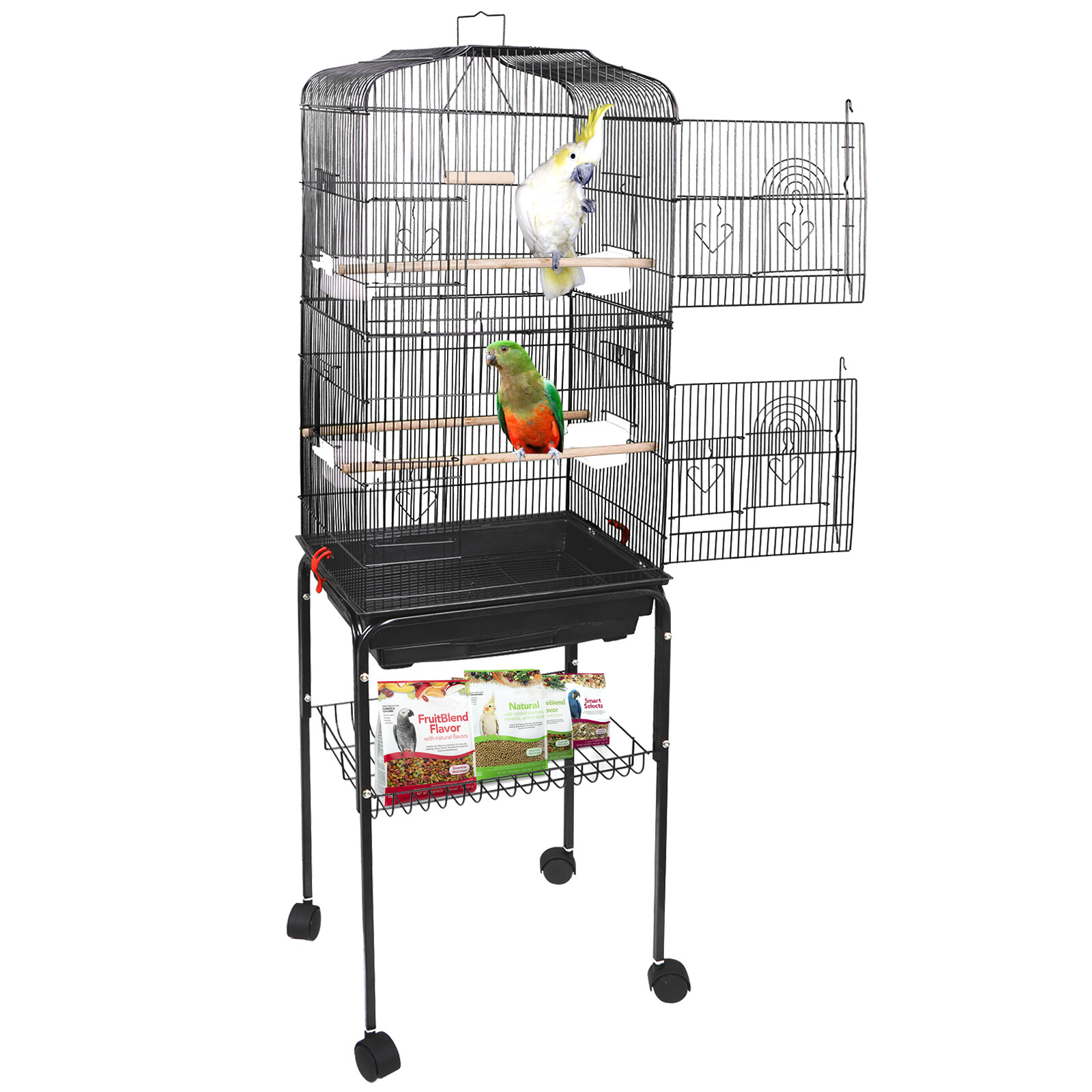 Bird Parrot Pet Cage with Stand, 59" Large
