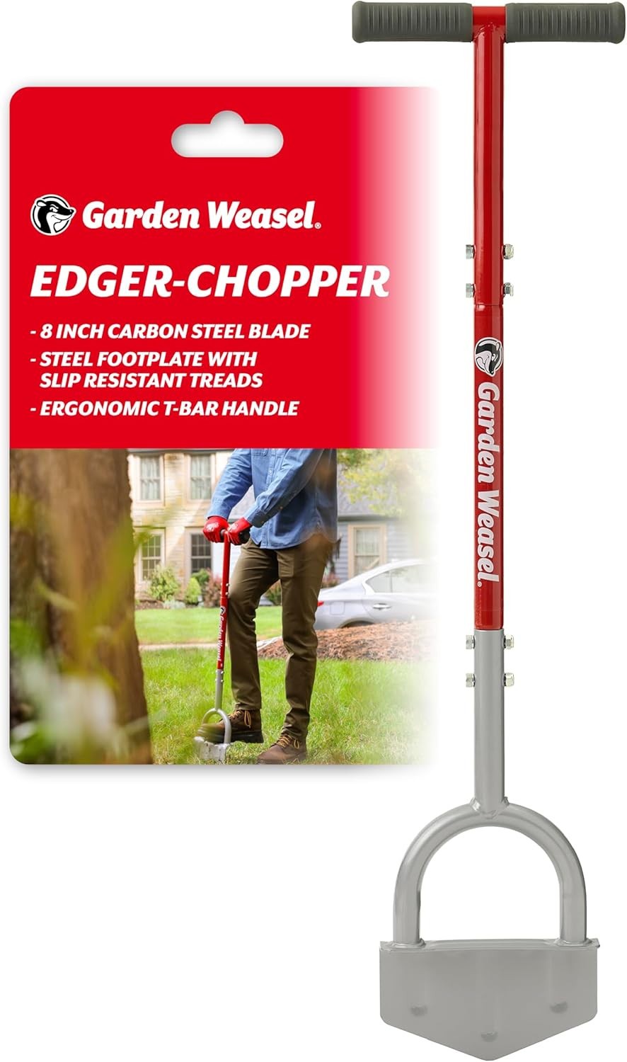 Garden Weasel Edger-Chopper Manual Lawn Tool - Sod Cutter &...