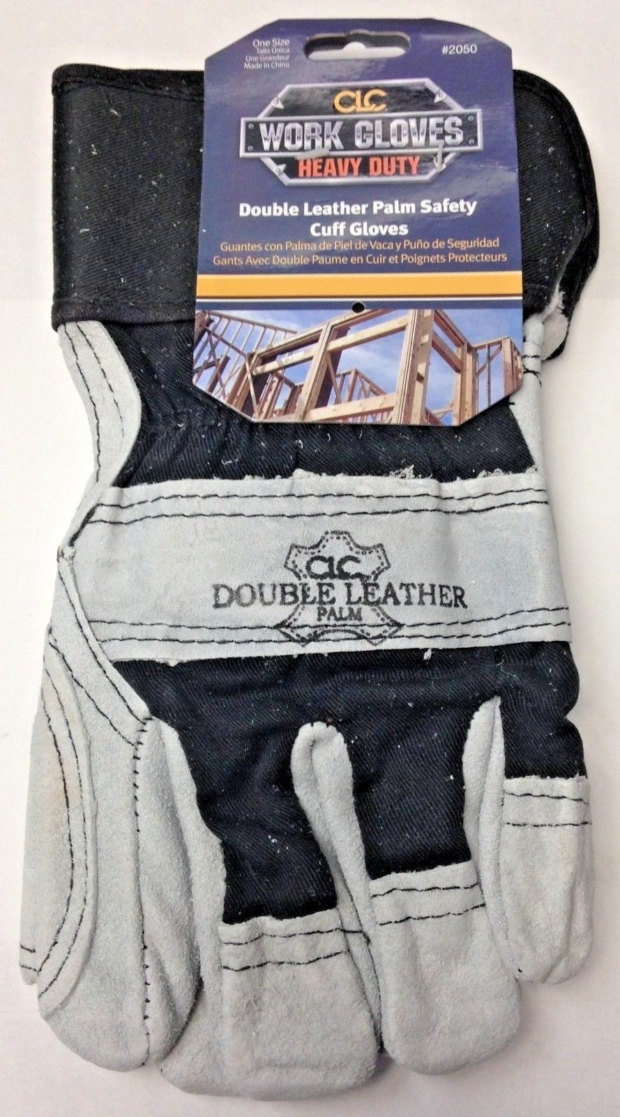 Custom Leathercraft 2050 Work Gloves With Double Leather Pal...