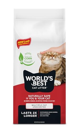 World's Best Cat Litter 8lb Lightweight Natural Odor Control...