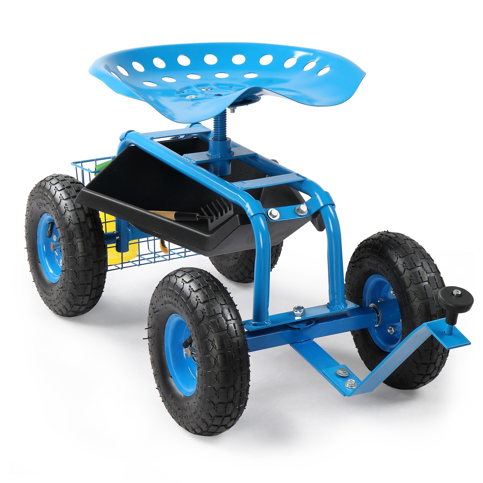 Rolling Garden Work Seat with Wheels - Planting Garden Scoot...
