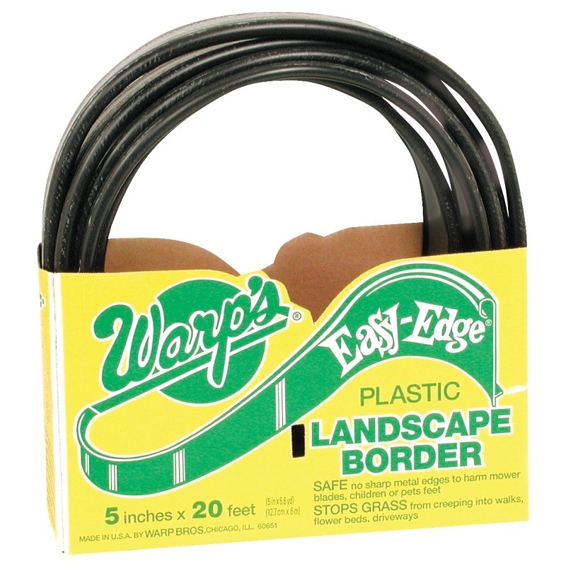 Warp Landscape Border LB-520-B, 20 Feet x 5 Inches, Polyethy...