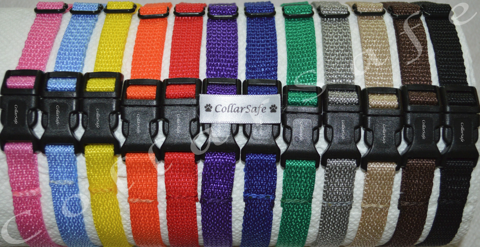 CollarSafe Puppy Litter ID Snap Collars - Lightweight Soft N...