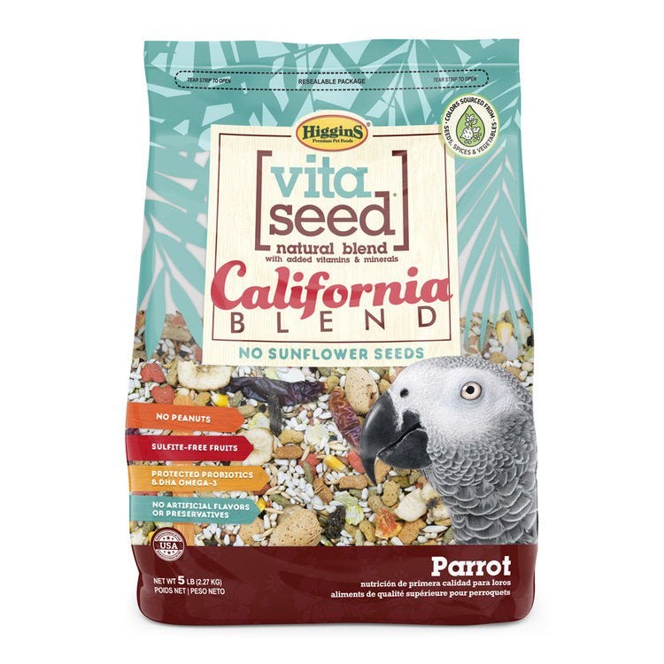 Higgins Vita Seed California Blend Parrot Food - 5 lbs