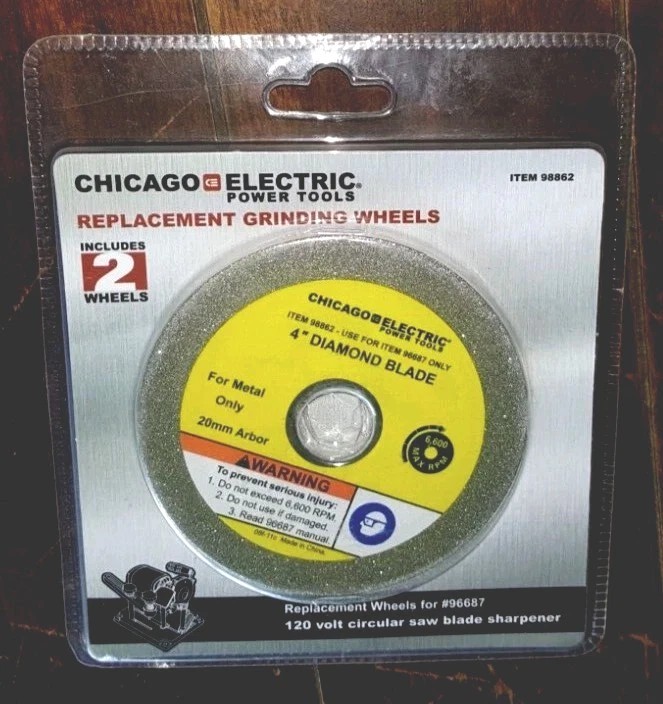 Diamond Replacement Grinding Wheels 4" 20mm Arbor 2-Pack