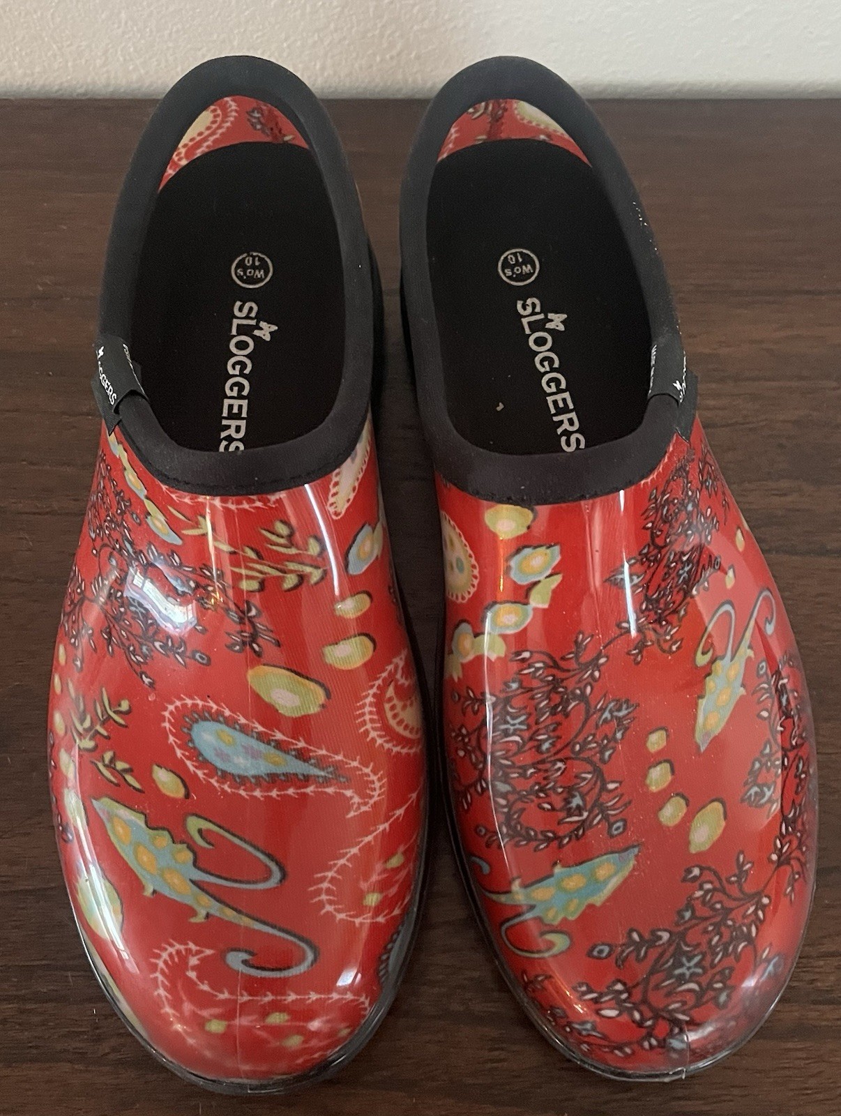 Paisley Print Women's Sloggers Clogs Size 10 Waterproof Gard...