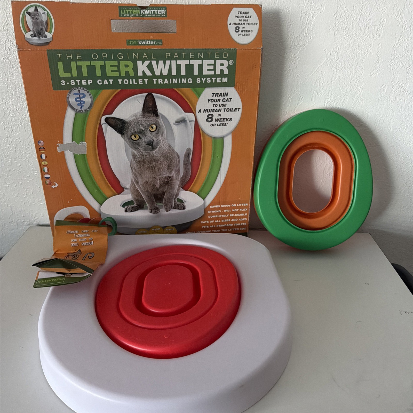 Litter Kwitter Cat Toilet Training System 3-Step