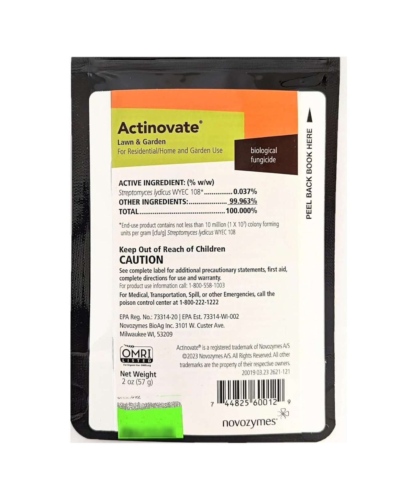 Actinovate Fungicide Lawn & Garden OMRI Listed by Mycorrhiza...