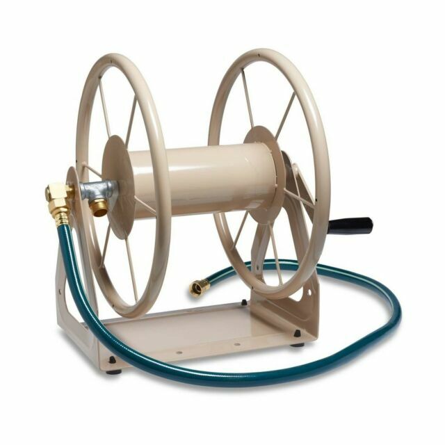 Heavy Duty Steel Hose Reel, 200ft Length, Wall/Floor Mount,...