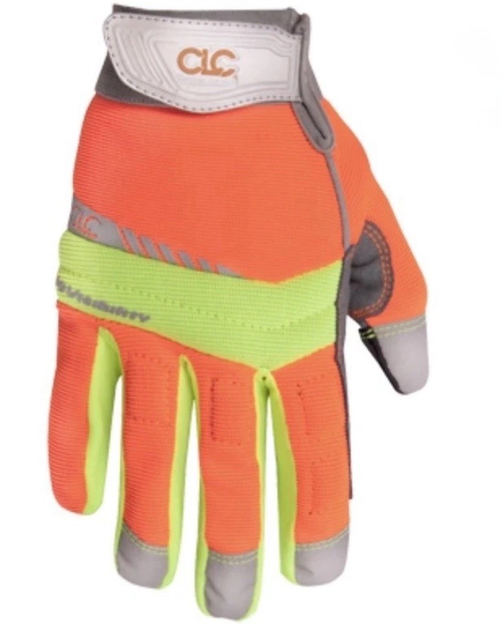 CLC Leathercraft 128L Hi-Visibility Flex Grip Work Gloves Si...