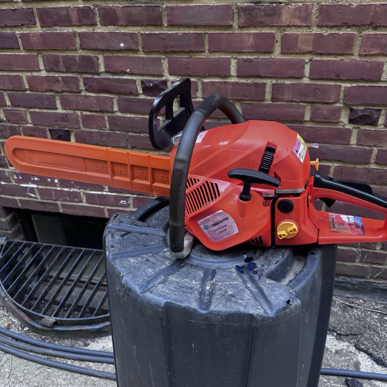 TimberPro CS6150 Gas Chain Saw, 62cc, Runs Efficiently