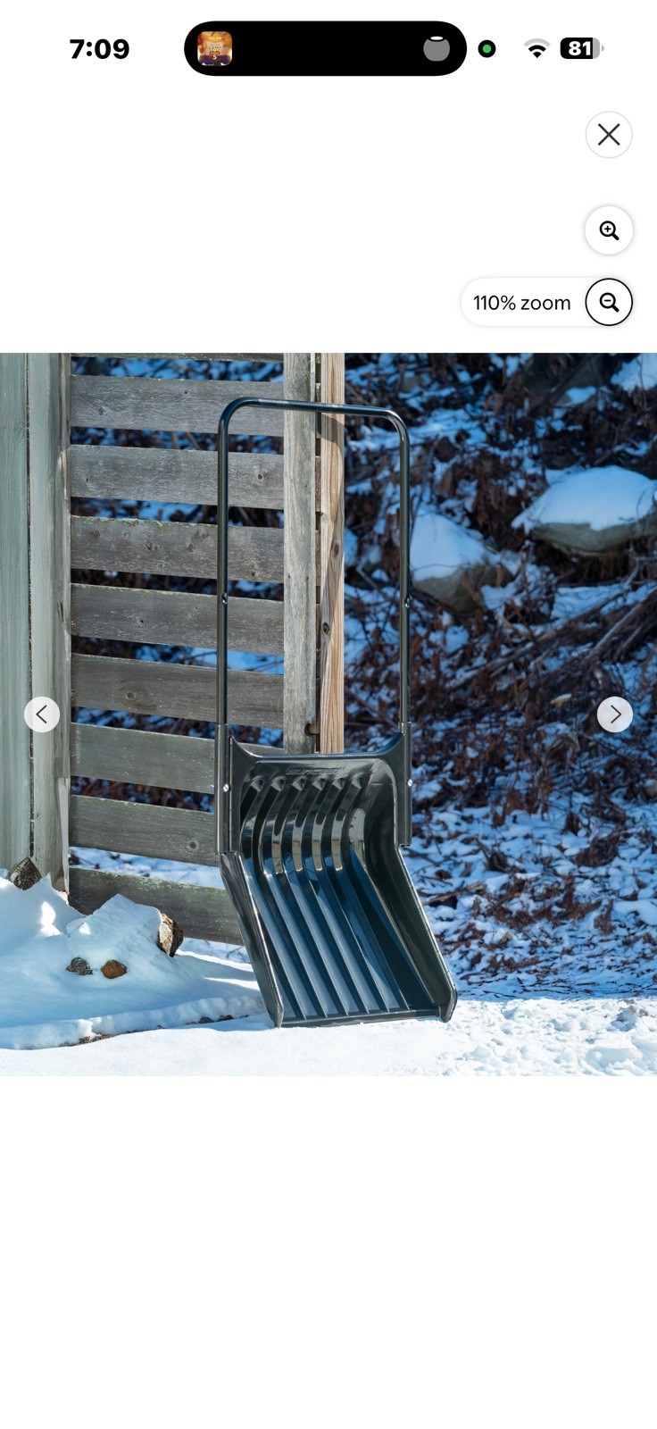 Suncast SF1850 Big Scoop Snow Shovel - 22 Inch