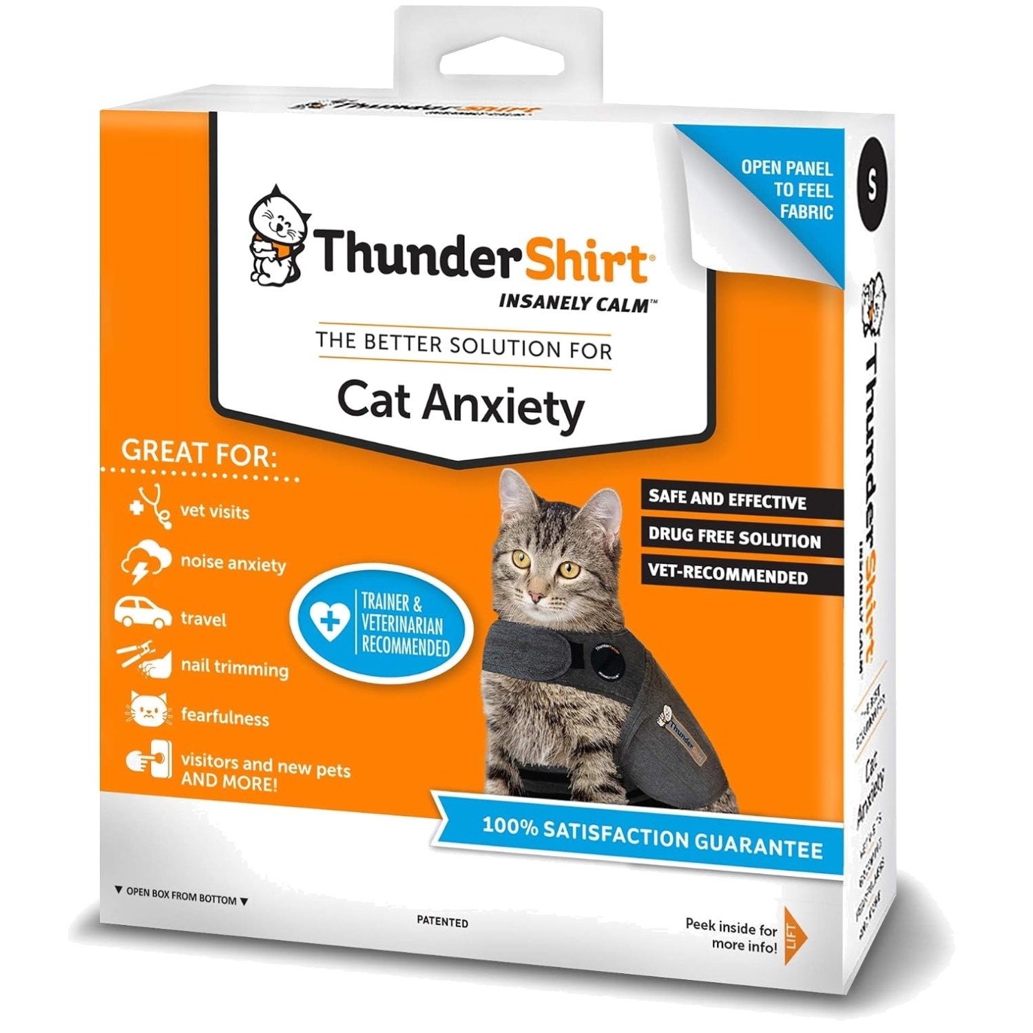 Thundershirt for Cats, Solid Gray