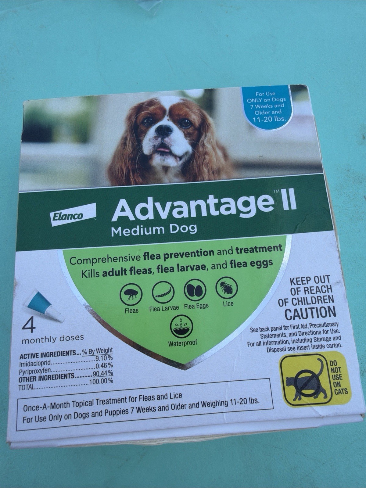 Advantage II Flea Treatment for Medium Dogs (11-20 lbs) - 4...