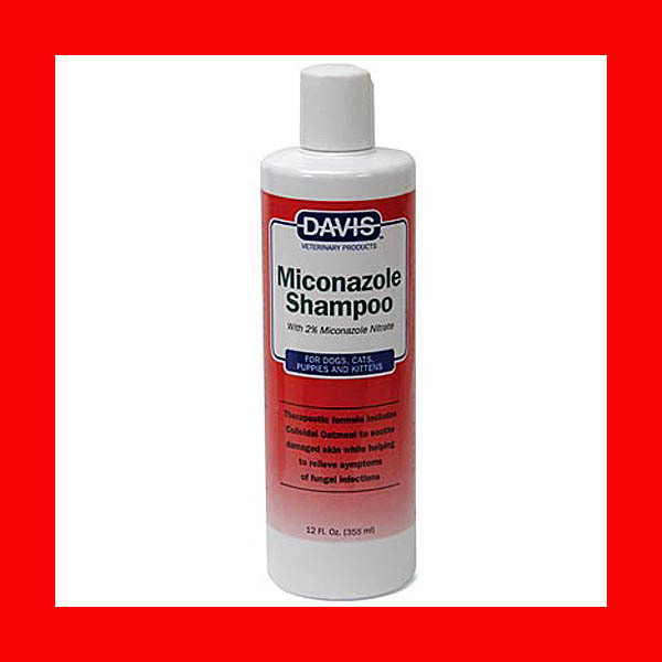 Davis Medicated Shampoo 12 oz for Dogs Cats Fungus Yeast Rin...