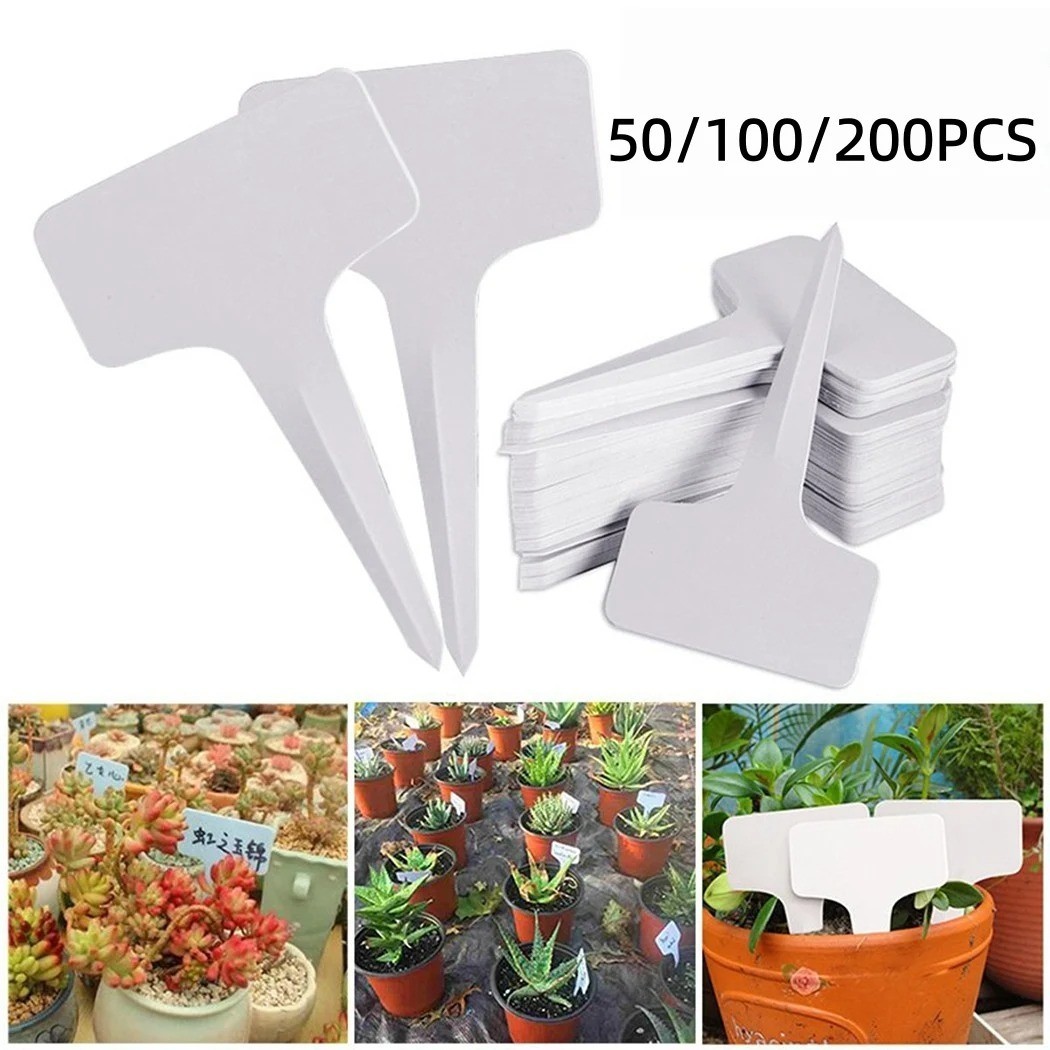 Plastic Garden Labels - T-Type Labels (6x10cm) - 50/100/200...
