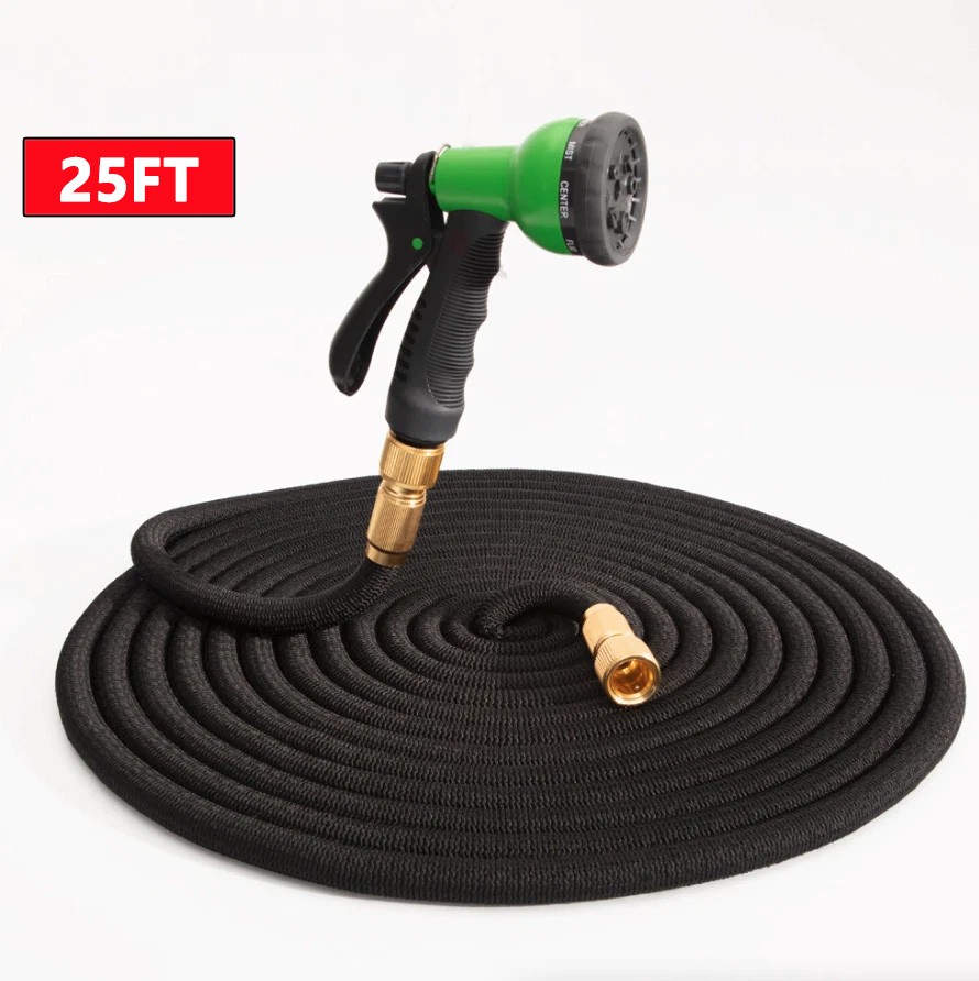 Heavy Duty Expandable Garden Water Hose (3X Stronger) - 25ft...