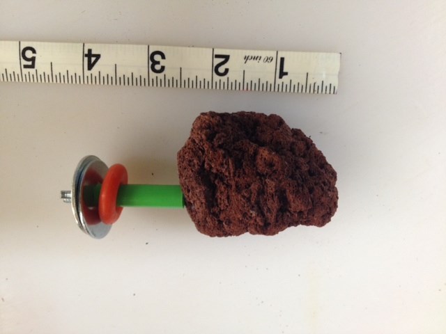 Lava Rock Perches, Nail Trimming Perches for Pet Birds