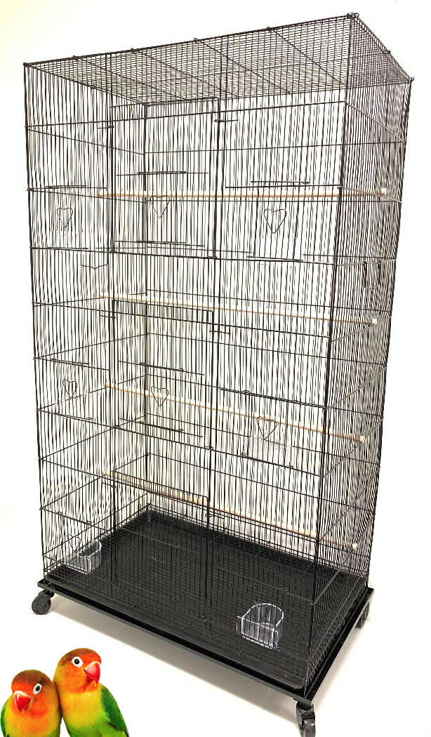 55" X-Large Tight Bars Flight Cage for Parakeets Canaries