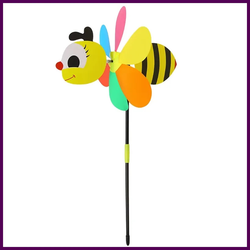 Large Animal Bee Windmill Wind Spinner Yard Garden Decor