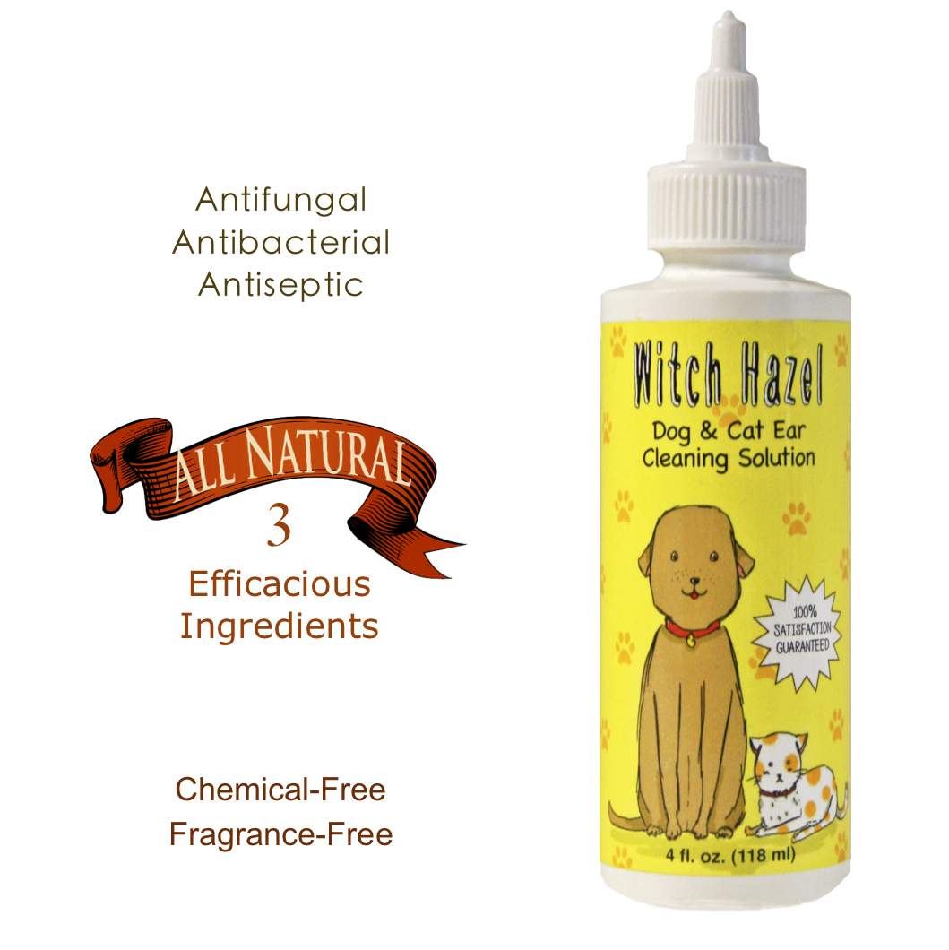 Witch Hazel Ear Cleaning Solution for Dogs & Cats - Infectio...