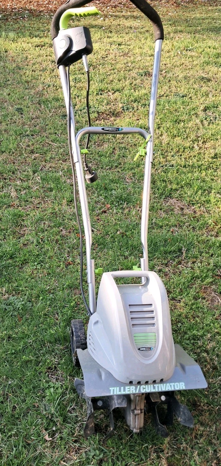 Earthwise 120V Dual Blade Garden Tiller - 11 Inch Cultivator