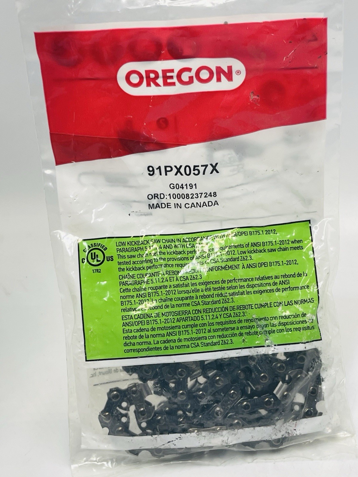 Efco Oregon 16 Inch Chain for 30629528A Chainsaw - 3/8" Pitc...