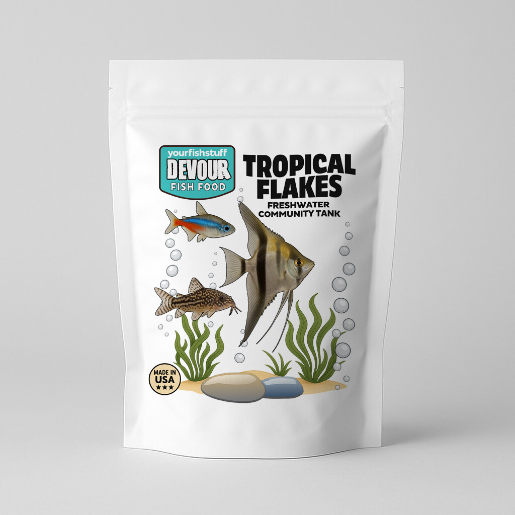 Tropical Flakes Aquarium Fish Food - 1/2 LB to 2 lbs