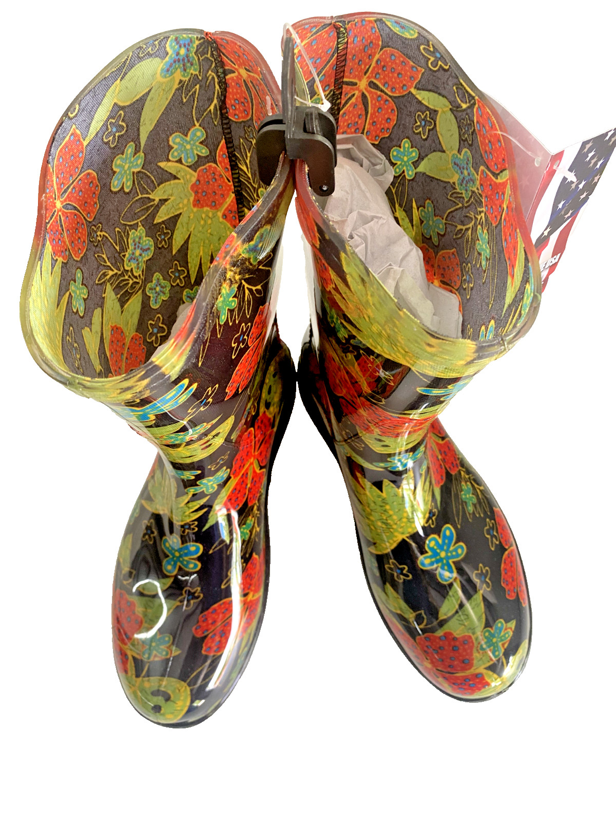 Sloggers Size 9 Women's Midsummer Black Tall Rain Garden Boo...