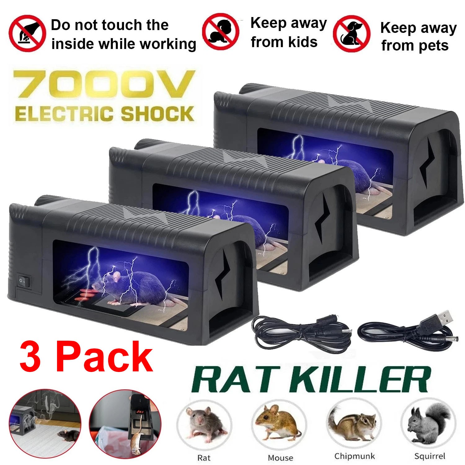 Victor Electric Rodent Zapper - Mice Rat Killer Trap