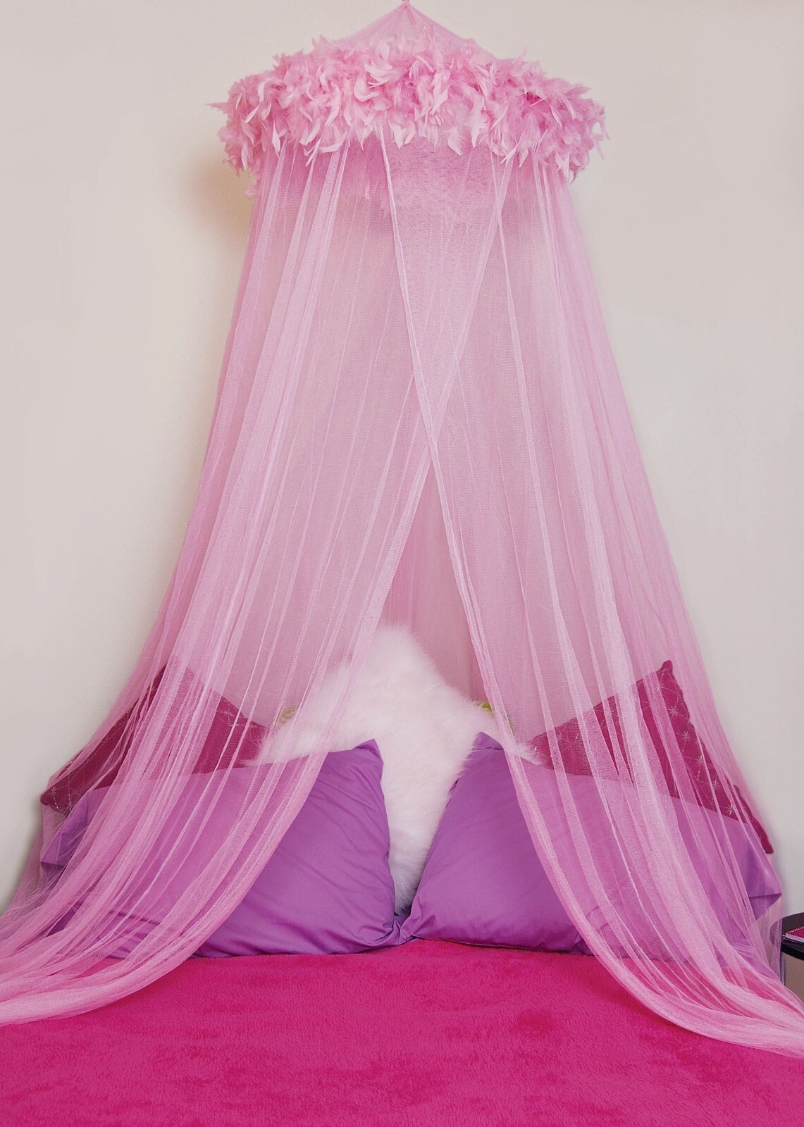 Bed Canopy - Feather Boa