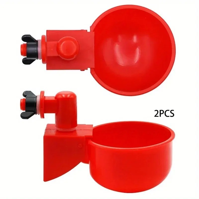 Automatic Chicken Water Cup Waterer Poultry Drinking Bowl Fe...