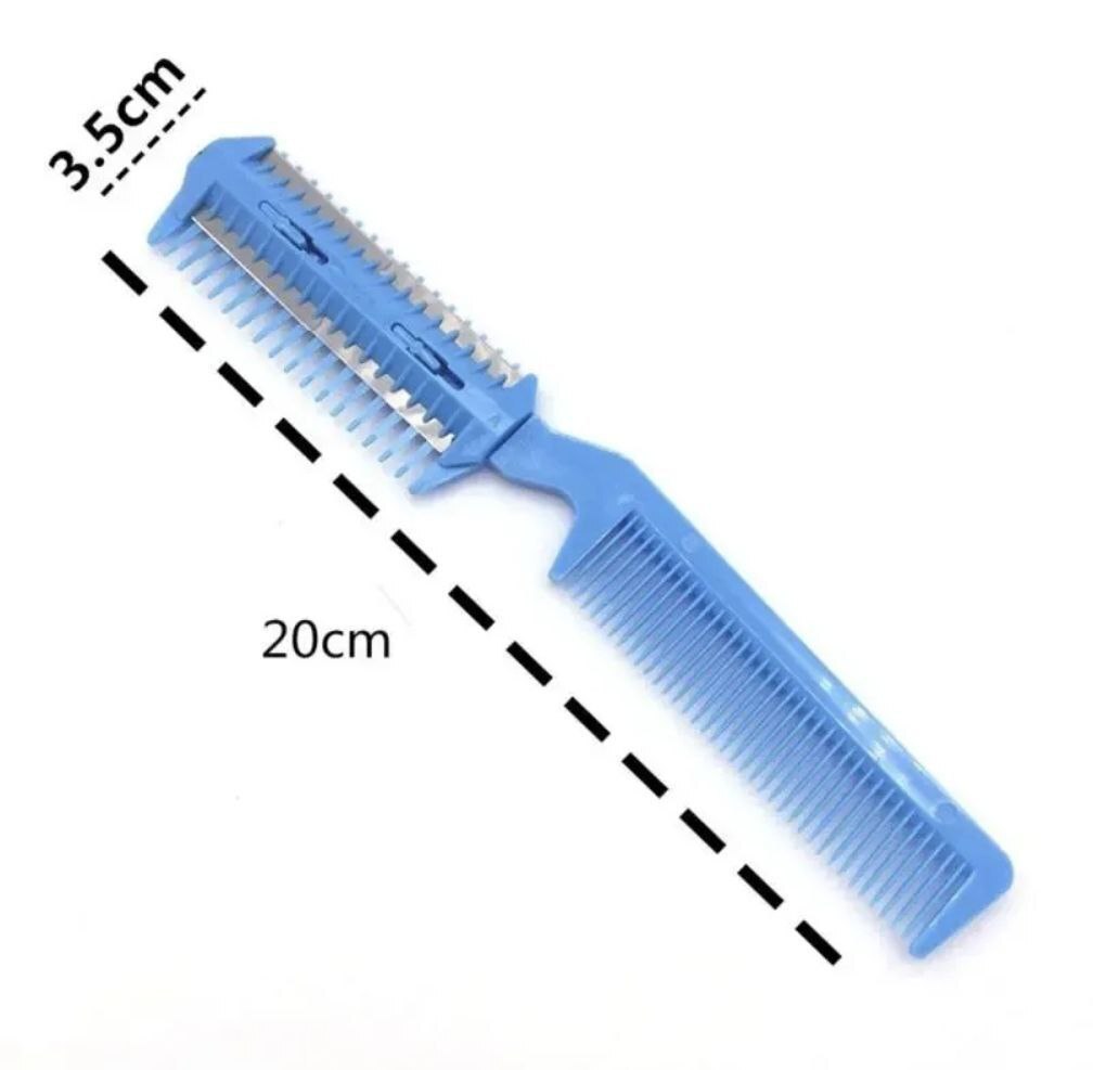 Pet Hair Trimmer Comb for Dogs & Cats - Dual Blade Razor Thi...