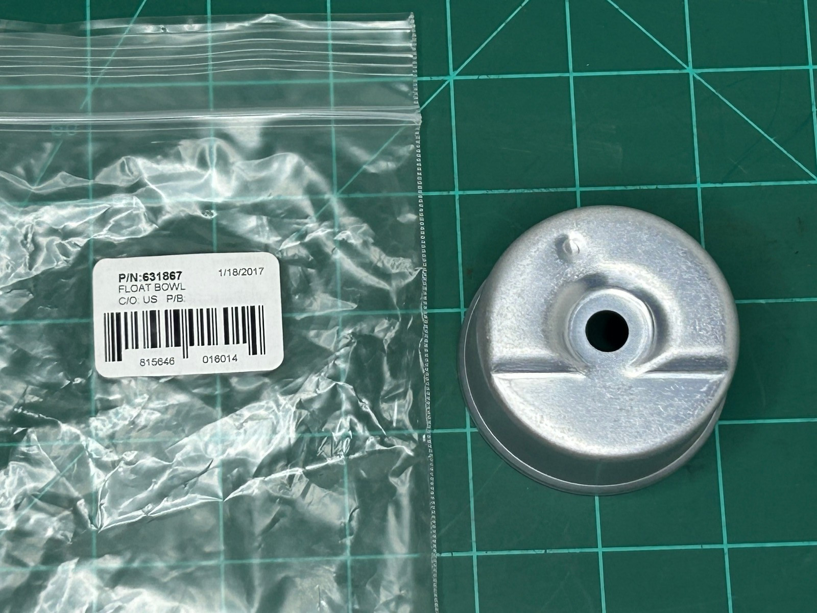 TECUMSEH Carburetor Float Bowl Model 631867
