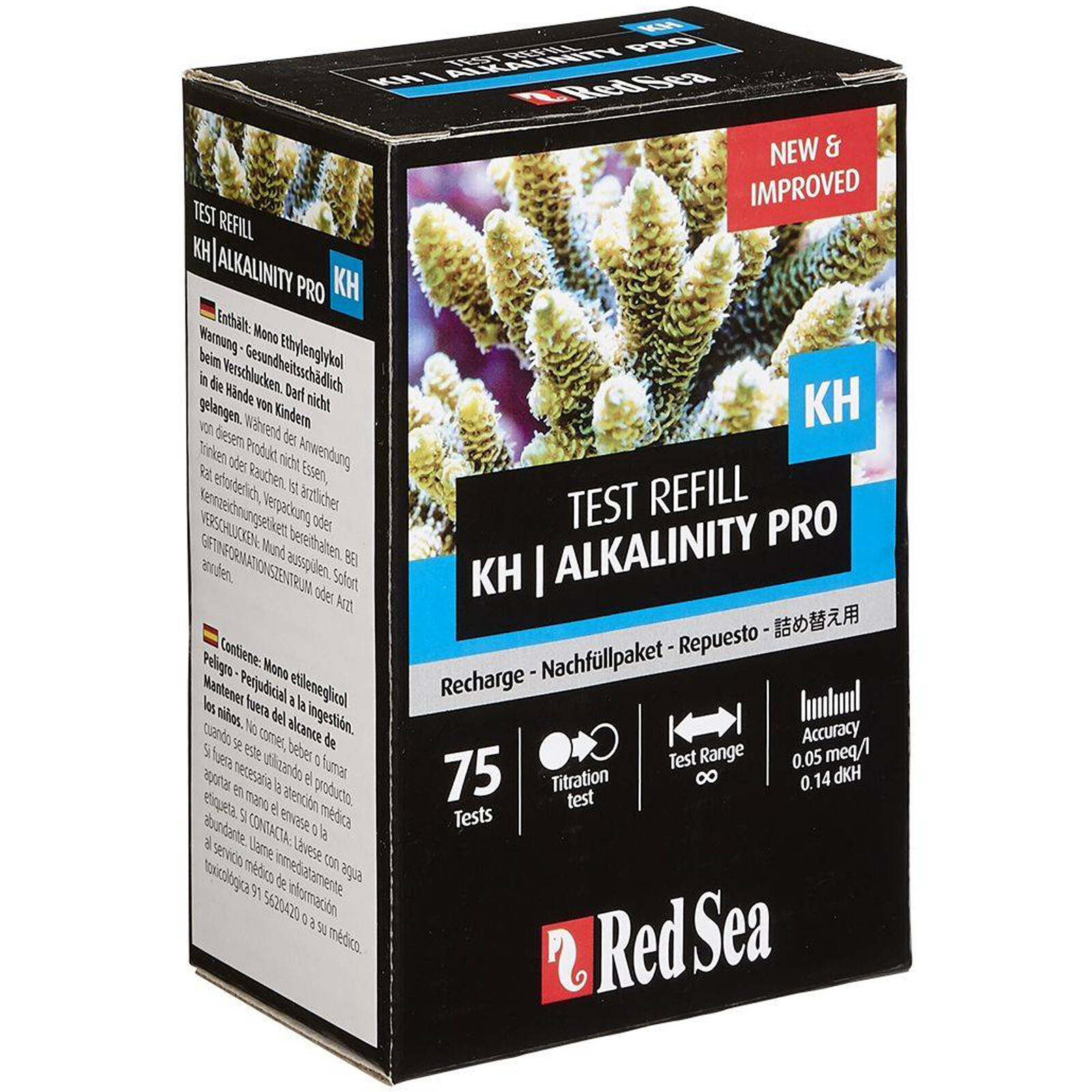 Red Sea KH/Alkalinity Pro Reef Test Kit Refill - Marine Aqua...
