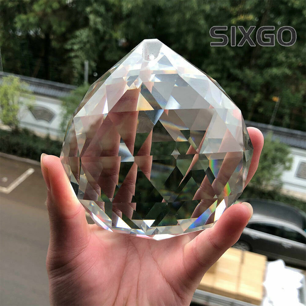 Crystal Prism Ball Chandelier Window Decor - 4 Inch
