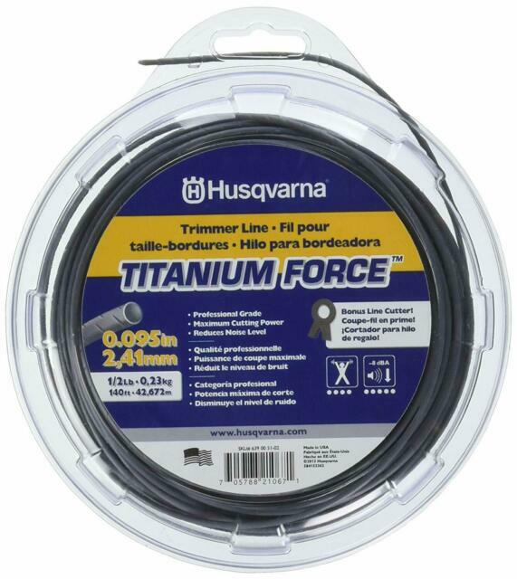 Husqvarna Titanium Force Trimmer Line - 140 Foot Silver Roll