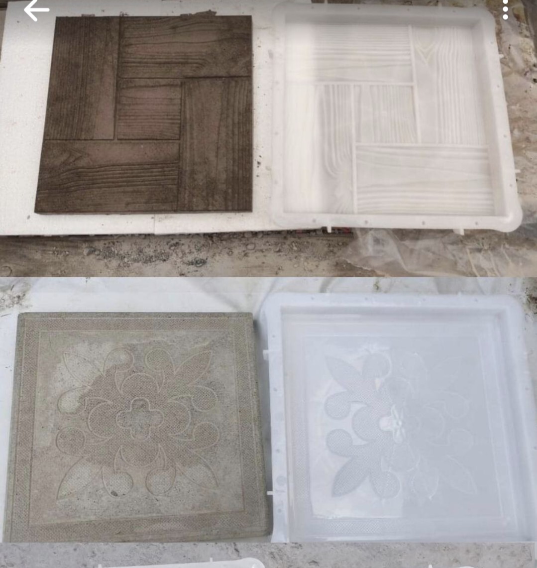 Concrete Paver Stone Molds - 4 Piece Set
