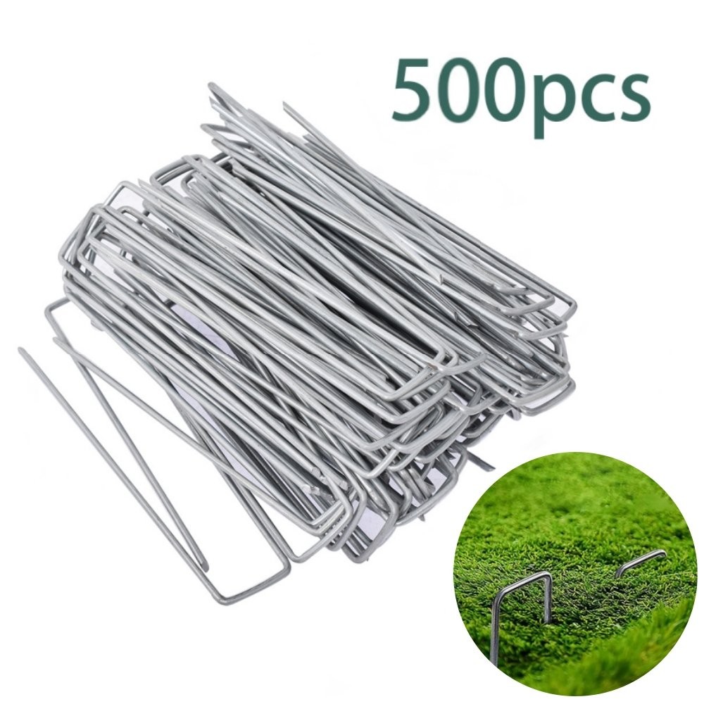 Landscape Sod Stakes - 500 Pieces Sturdy Garden Barrier Fabr...