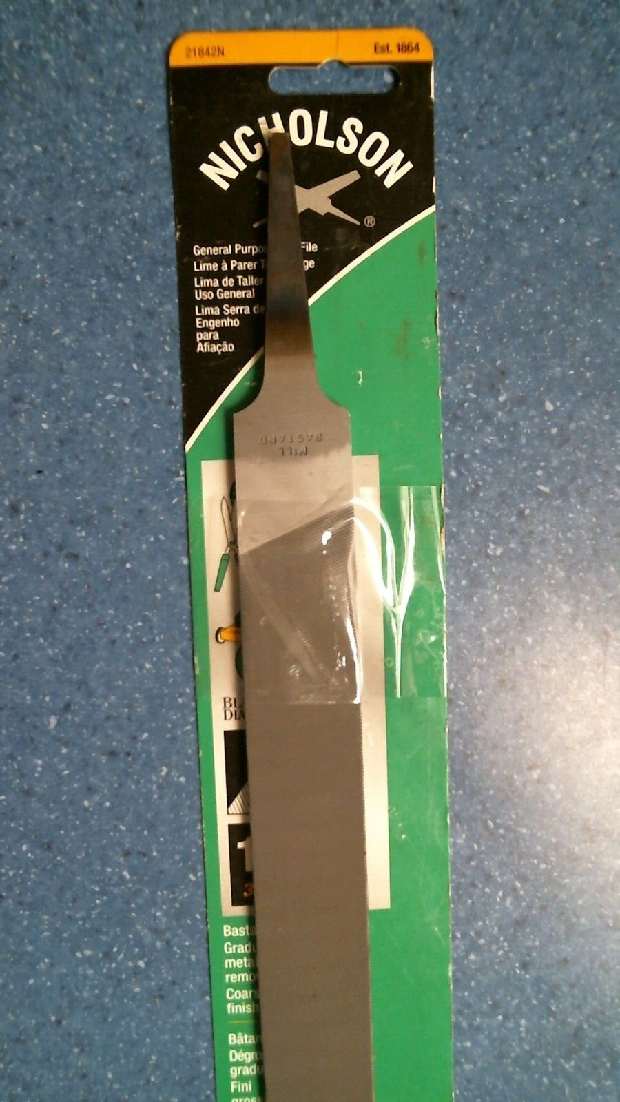 Nicholson 21842N 12" Black Diamond Mill File