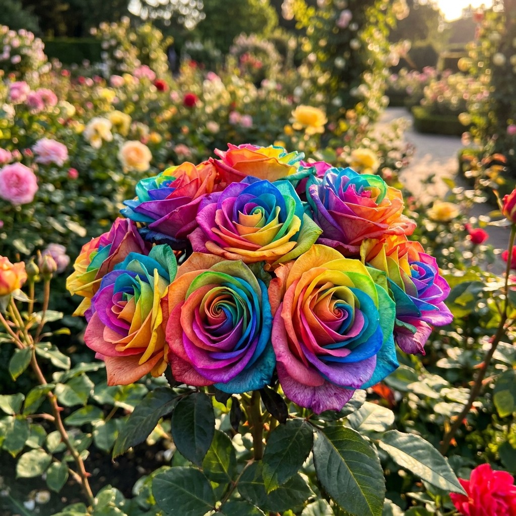 Rainbow Rose Seeds, 50-Pack