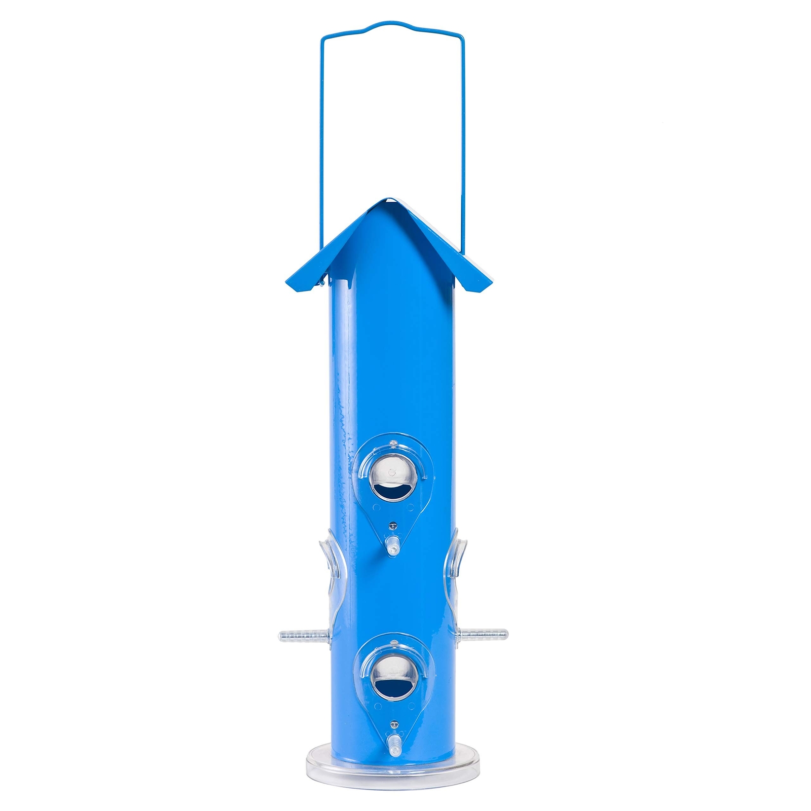 Perky-Pet 391 Metal Tube Wild Bird Feeder, Blue 1 Lb